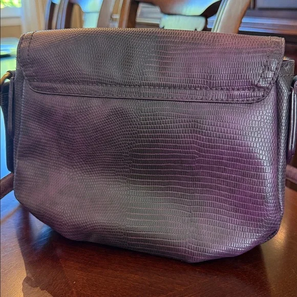 Marc By Marc Jacobs Lizard Embossed Color Purple Shoulder bag/ Crossbody Bag - Picture 6 of 17